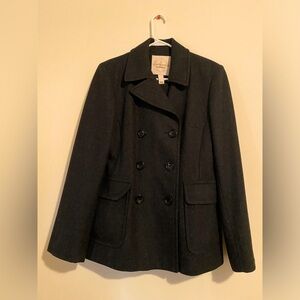 Covington Outerwear Dark Grey Peacoat Jacket Medium